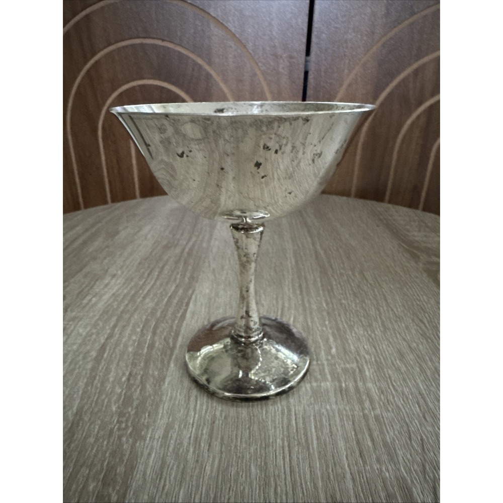 Vintage Salem Portugal silver plate champagne sherbet goblet 1970's